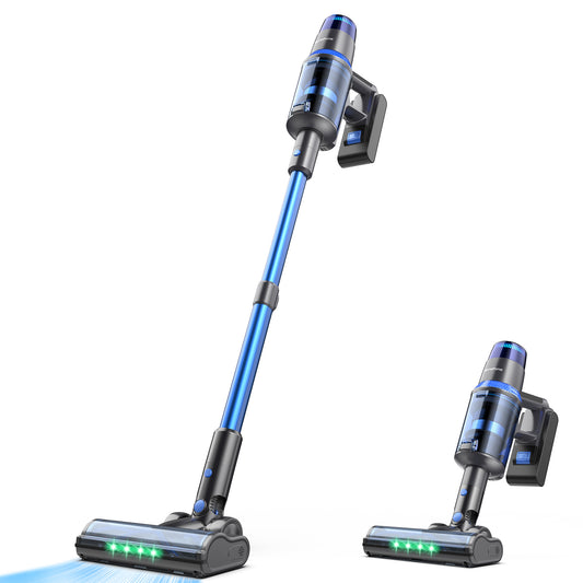 V25 Cordless Vacuum Cleaner, 680W 60Kpa Powerful Stick Vacuum with Dust Sensor, Digital Display, 4000mAh Rechargeable Battery up to 60Mins, Versatile for Pet Hair, Floor, Carpet